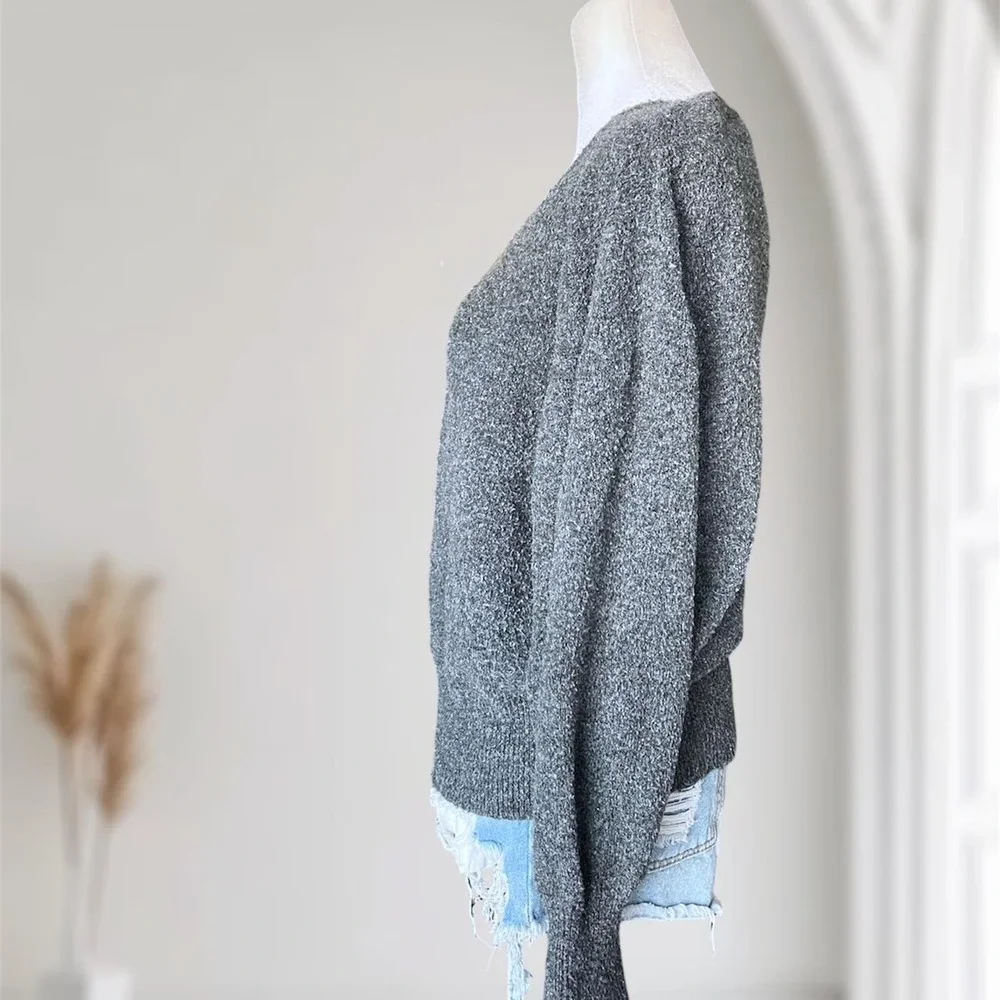A New Day Cozy Knit V-Neck Pullover Sweater - Mediumuu